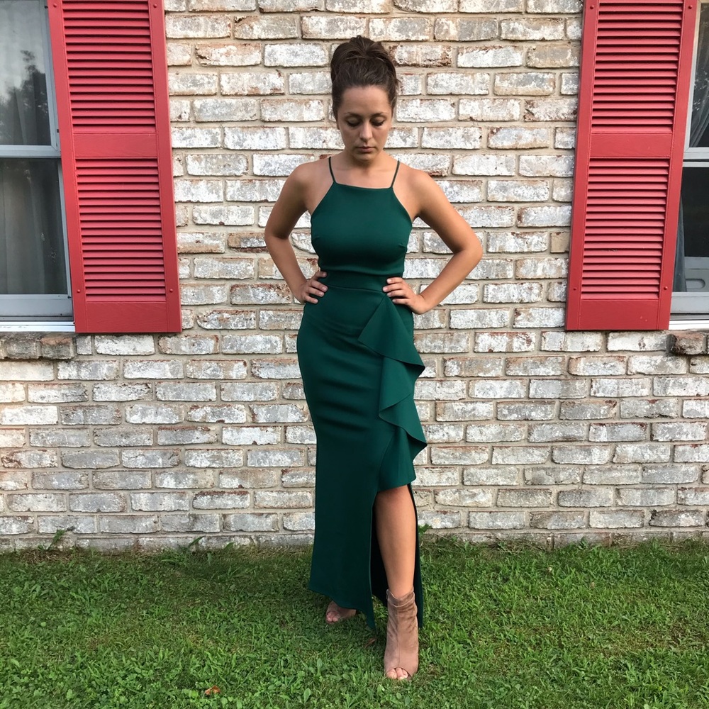 Emerald Green Formal Evening Dress